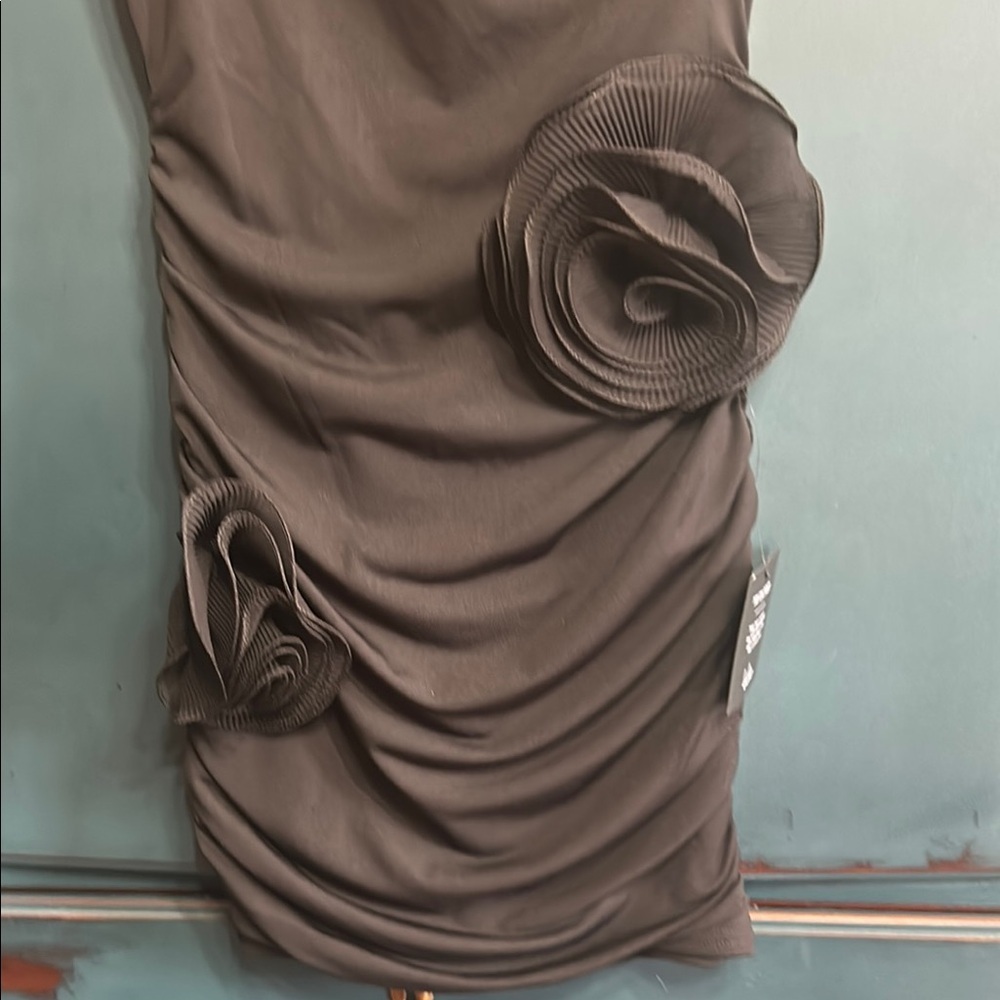 Lulu's Green Strapless Ruched Bodycon Dress - Picture 2 of 4
